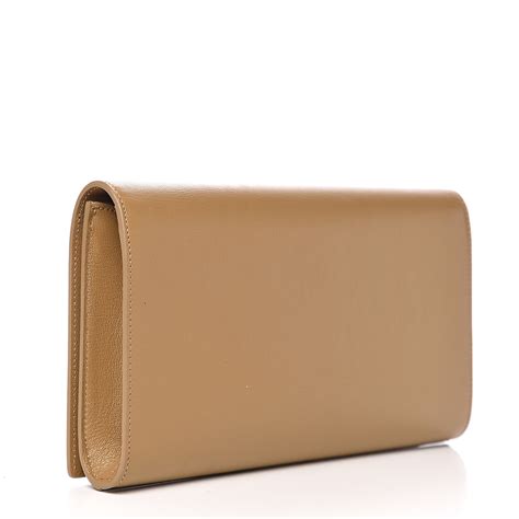 yves saint laurent calfskin large belle de jour clutch|SAINT LAURENT Calfskin Large Belle De Jour Clutch Beige .